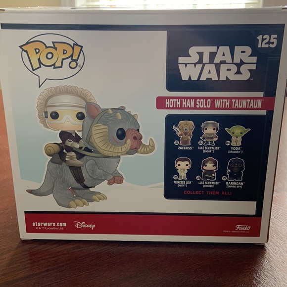 Star Wars Funko pop! Hoth Han Solo with Tauntaun #125 - Picture 5 of 8